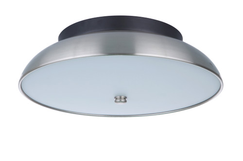 Soul 1 Light 10.5" LED Flushmount in Flat Black/Brushed Polished Nickel (X6811-FBBNK-LED)