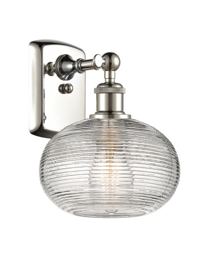 Ithaca - 1 Light - 8 inch - Polished Nickel - Sconce (516-1W-PN-G555-8CL)