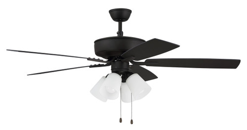 Pro Plus 114 52" 5-Blade Ceiling Fan in Espresso w/ Espresso/Walnut Blades; Integrated Light Kit (P114ESP5-52ESPWLN)
