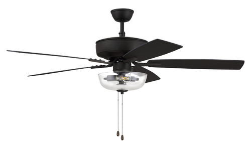 Pro Plus 101 52" 5-Blade Ceiling Fan in Espresso w/ Espresso/Walnut Blades; Light Kit Included (optional) (P101ESP5-52ESPWLN)