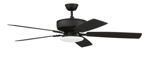 Pro Plus 112 52" 5-Blade Ceiling Fan in Espresso w/ Espresso/Walnut Blades; Integrated Light Kit (P112ESP5-52ESPWLN)
