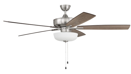 60" Super Pro Fan in Brushed Polished Nickel (S111BNK5-60DWGWN)