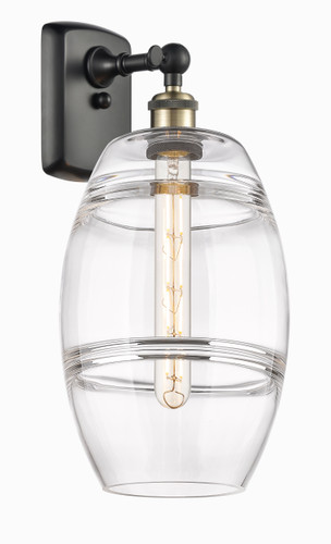 Vaz - 1 Light - 8 inch - Black Antique Brass - Sconce (516-1W-BAB-G557-8CL)