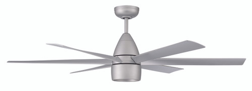 54" Quirk Ceiling Fan in Titanium with Blades and Light Kit (QRK54TI6)