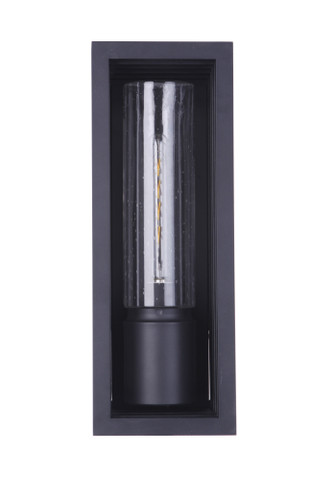 Carmel 1 Light Large Outdoor Wall Lantern in Textured Black (ZA2820-TB)