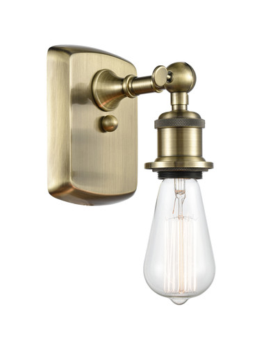 Bare Bulb - 1 Light - 5 inch - Antique Brass - Sconce (516-1W-AB)