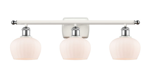 Fenton - 3 Light - 27 inch - White Polished Chrome - Bath Vanity Light (516-3W-WPC-G91)