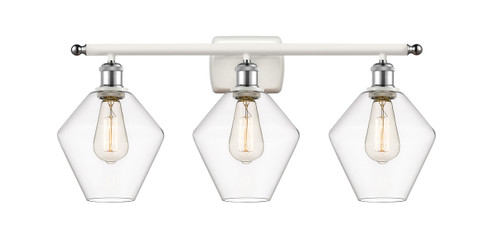 Cindyrella - 3 Light - 28 inch - White Polished Chrome - Bath Vanity Light (516-3W-WPC-G652-8)