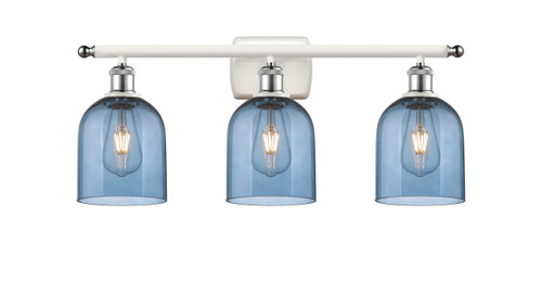 Bella - 3 Light - 26 inch - White Polished Chrome - Bath Vanity Light (516-3W-WPC-G558-6BL)