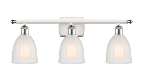 Brookfield - 3 Light - 26 inch - White Polished Chrome - Bath Vanity Light (516-3W-WPC-G441-LED)