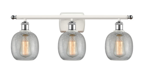 Belfast - 3 Light - 26 inch - White Polished Chrome - Bath Vanity Light (516-3W-WPC-G105-LED)