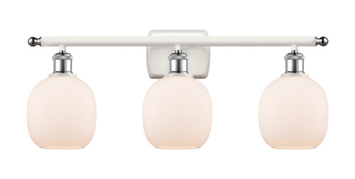 Belfast - 3 Light - 26 inch - White Polished Chrome - Bath Vanity Light (516-3W-WPC-G101-LED)