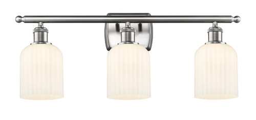 Bridal Veil - 3 Light - 25 inch - Brushed Satin Nickel - Bath Vanity Light (516-3W-SN-G559-5GWH)