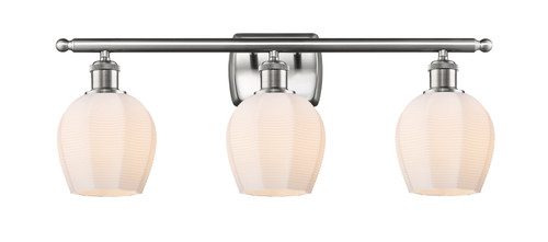Norfolk - 3 Light - 26 inch - Brushed Satin Nickel - Bath Vanity Light (516-3W-SN-G461-6-LED)
