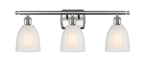 Brookfield - 3 Light - 26 inch - Brushed Satin Nickel - Bath Vanity Light (516-3W-SN-G441)
