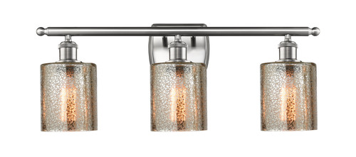 Cobbleskill - 3 Light - 25 inch - Brushed Satin Nickel - Bath Vanity Light (516-3W-SN-G116-LED)