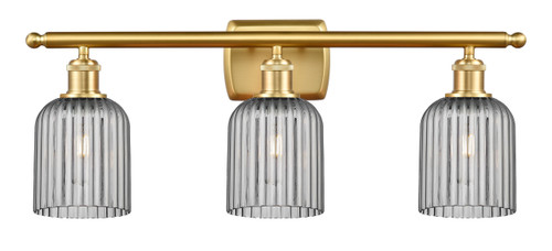 Bridal Veil - 3 Light - 25 inch - Satin Gold - Bath Vanity Light (516-3W-SG-G559-5SM)