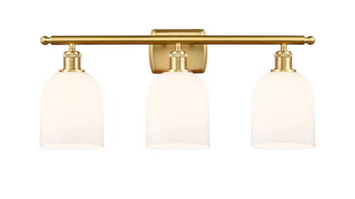 Bella - 3 Light - 26 inch - Satin Gold - Bath Vanity Light (516-3W-SG-G558-6GWH)