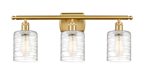 Cobbleskill - 3 Light - 25 inch - Satin Gold - Bath Vanity Light (516-3W-SG-G1113-LED)
