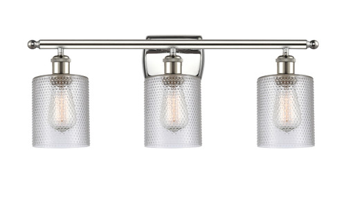 Cobbleskill - 3 Light - 25 inch - Polished Nickel - Bath Vanity Light (516-3W-PN-G112-LED)