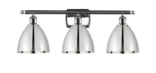 Bristol - 3 Light - 28 inch - Polished Chrome - Bath Vanity Light (516-3W-PC-MBD-75-PC-LED)