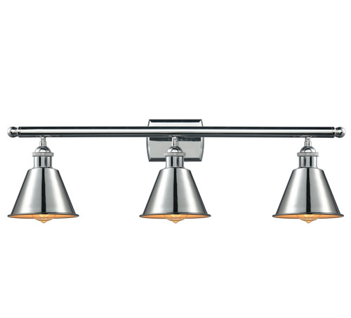 Smithfield - 3 Light - 27 inch - Polished Chrome - Bath Vanity Light (516-3W-PC-M8-LED)