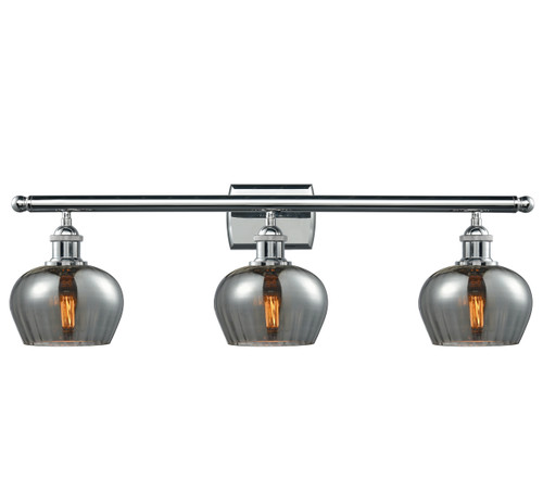 Fenton - 3 Light - 27 inch - Polished Chrome - Bath Vanity Light (516-3W-PC-G93)