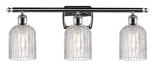 Bridal Veil - 3 Light - 25 inch - Polished Chrome - Bath Vanity Light (516-3W-PC-G559-5CL)