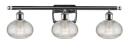 Ithaca - 3 Light - 26 inch - Polished Chrome - Bath Vanity Light (516-3W-PC-G555-6CL)