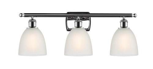 Castile - 3 Light - 26 inch - Polished Chrome - Bath Vanity Light (516-3W-PC-G381)
