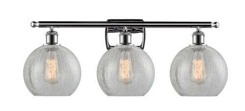 Athens - 3 Light - 28 inch - Polished Chrome - Bath Vanity Light (516-3W-PC-G125-LED)