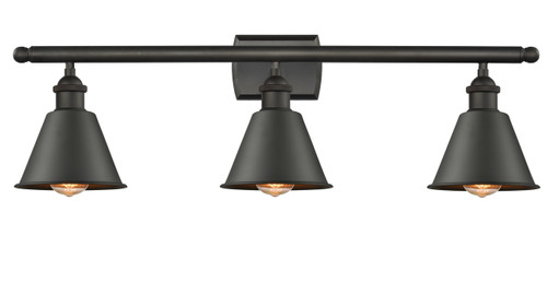 Smithfield - 3 Light - 27 inch - Oil Rubbed Bronze - Bath Vanity Light (516-3W-OB-M8-LED)