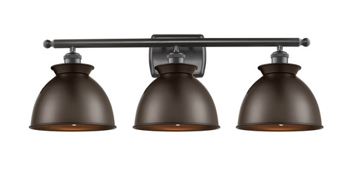 Adirondack - 3 Light - 28 inch - Oil Rubbed Bronze - Bath Vanity Light (516-3W-OB-M14-OB-LED)