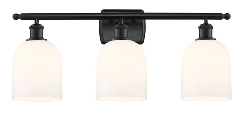 Bella - 3 Light - 26 inch - Matte Black - Bath Vanity Light (516-3W-BK-G558-6GWH)