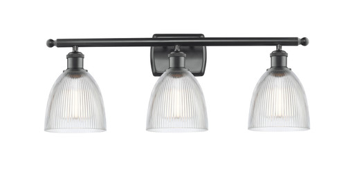 Castile - 3 Light - 26 inch - Matte Black - Bath Vanity Light (516-3W-BK-G382-LED)