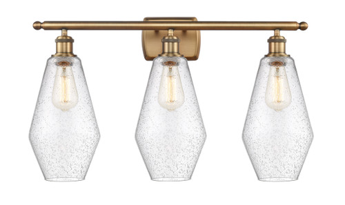 Cindyrella - 3 Light - 27 inch - Brushed Brass - Bath Vanity Light (516-3W-BB-G654-7)