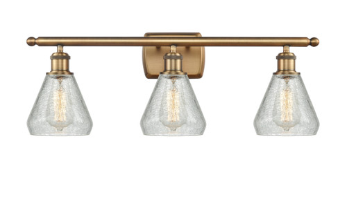 Conesus - 3 Light - 26 inch - Brushed Brass - Bath Vanity Light (516-3W-BB-G275)