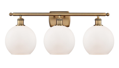Athens - 3 Light - 28 inch - Brushed Brass - Bath Vanity Light (516-3W-BB-G121-LED)