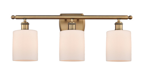 Cobbleskill - 3 Light - 25 inch - Brushed Brass - Bath Vanity Light (516-3W-BB-G111-LED)