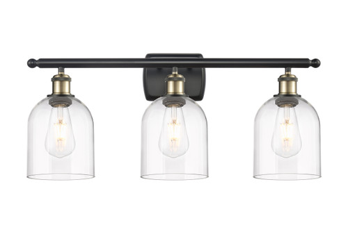 Bella - 3 Light - 26 inch - Black Antique Brass - Bath Vanity Light (516-3W-BAB-G558-6CL)
