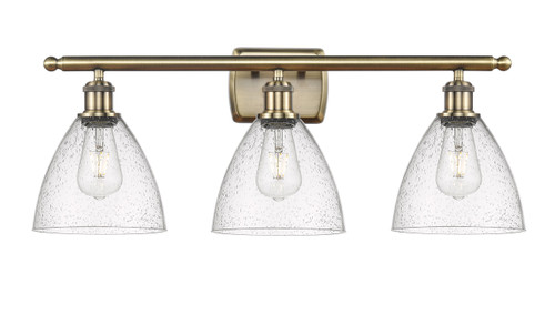 Bristol - 3 Light - 28 inch - Antique Brass - Bath Vanity Light (516-3W-AB-GBD-754)