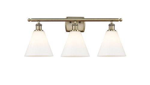 Berkshire - 3 Light - 28 inch - Antique Brass - Bath Vanity Light (516-3W-AB-GBC-81-LED)