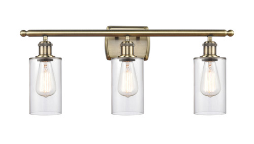Clymer - 3 Light - 24 inch - Antique Brass - Bath Vanity Light (516-3W-AB-G802-LED)