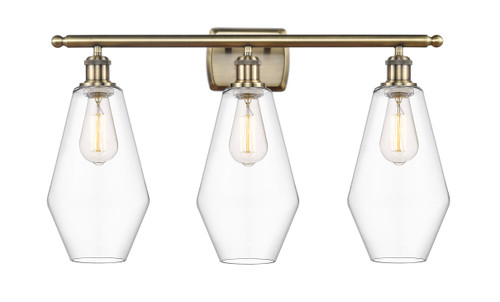 Cindyrella - 3 Light - 27 inch - Antique Brass - Bath Vanity Light (516-3W-AB-G652-7)