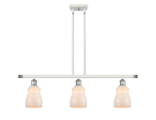 Ellery - 3 Light - 36 inch - White Polished Chrome - Cord hung - Island Light (516-3I-WPC-G391-LED)