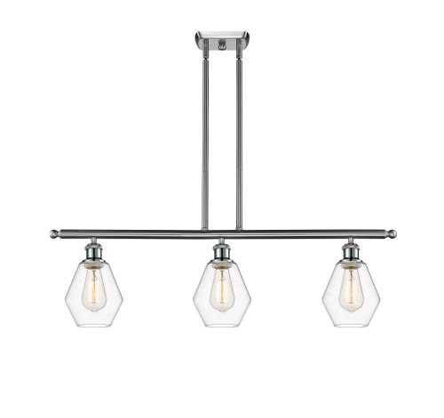 Cindyrella - 3 Light - 36 inch - Brushed Satin Nickel - Cord hung - Island Light (516-3I-SN-G652-6-LED)