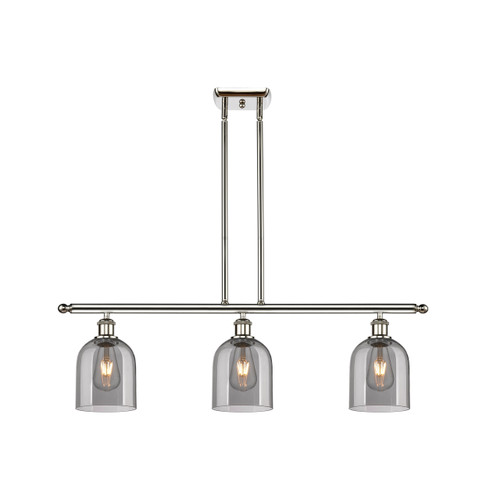 Bella - 3 Light - 36 inch - Polished Nickel - Cord hung - Island Light (516-3I-PN-G558-6SM)