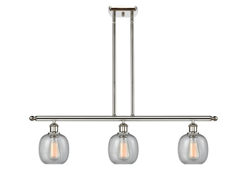 Belfast - 3 Light - 36 inch - Polished Nickel - Cord hung - Island Light (516-3I-PN-G104-LED)
