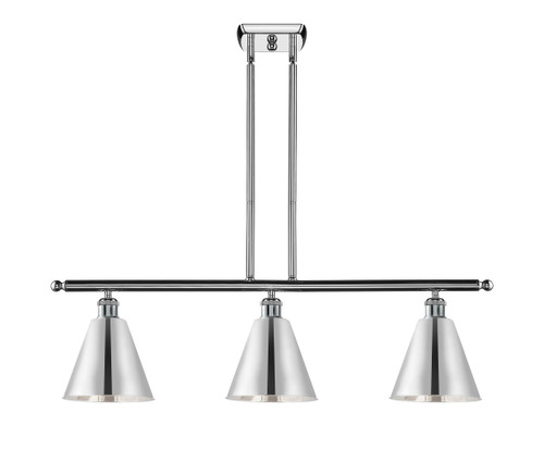 Berkshire - 3 Light - 36 inch - Polished Chrome - Cord hung - Island Light (516-3I-PC-MBC-8-PC-LED)