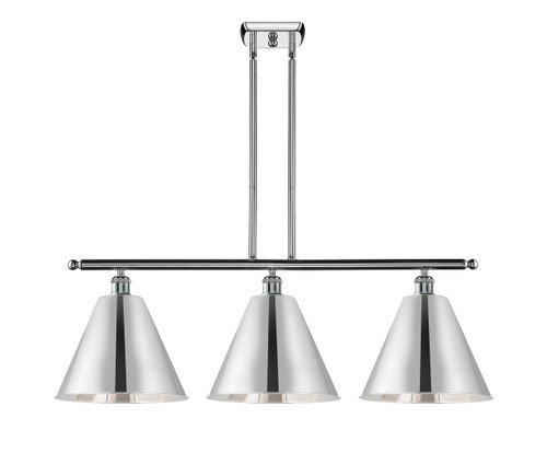 Berkshire - 3 Light - 39 inch - Polished Chrome - Cord hung - Island Light (516-3I-PC-MBC-12-PC)
